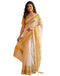 Vasthrlay Womens Printed Unstitched Olive Green Saree