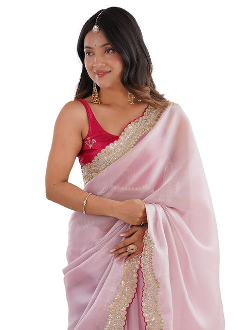 Vasthrlay Lavender Embroidery Unstitched Kr Ethnic Wear