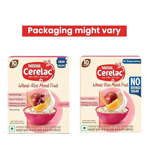 CERELAC Baby Food Cereal | Wheat Rice Mixed Fruit