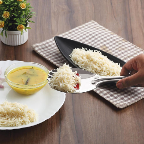 HAZEL Stainless Steel Rice Panja Paddle Scooper Spatula Server