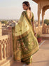 Vasthrlay Chanderi Printed Coffee Saree