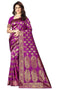 Vasthrlay Women's Purple Kanchipuram Saree
