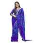 Vasthrlay Chiffon Printed Unstitched Pink Saree