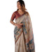 Vasthrlay Handloom Beige Blue Traditional Saree
