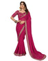 Vasthrlay Georgette Leheriya Unstitched Blue Saree