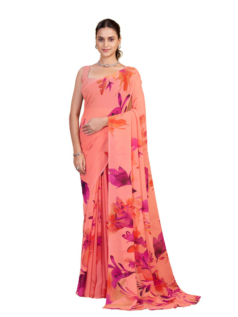 Vasthrlay Georgette Printed Saree