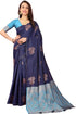 Vasthrlay Banarasi Unstitched Saree