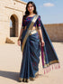 Vasthrlay Magenta Geometric Unstitched Ai Ethnic Wear
