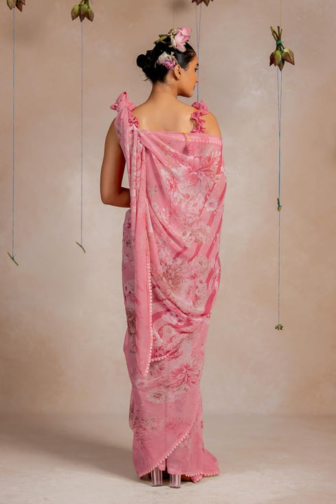 Vasthrlay Fashion Chiffon Georgette Printed Ethnic Wear