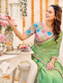 Vasthrlay Shimmer Embroidery Rani Saree