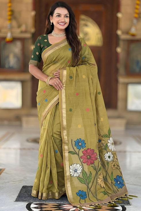 Vasthrlay Kanjivaram Cotton Blouse Ethnic Wear