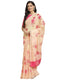 Vasthrlay Floral Unstitched Yellow Ethnic Wear