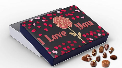 Redbakers.in I Love You 12 Chocolate Gift Box