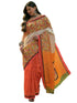 Vasthrlay Shimmer Printed Unstitched Lime Green Saree