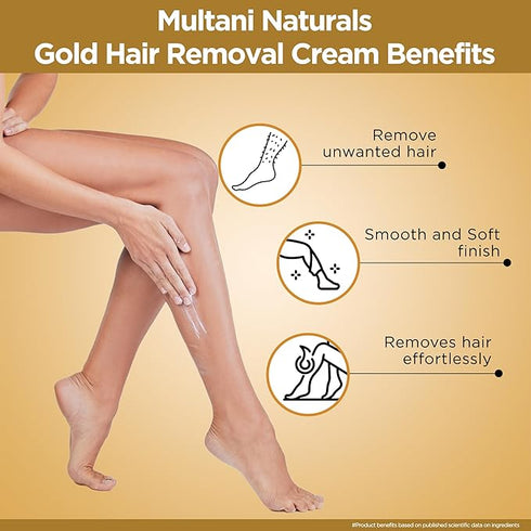 Multani Naturals Gold Hair Removal Cream