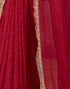 Vasthrlay Georgette Embroidery Unstitched Turmeric Yellow Saree