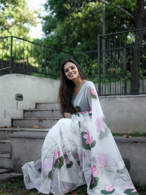 Vasthrlay Printed Lightweight Festival Unstitched