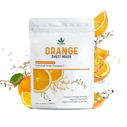 Havintha - Orange Face Sheet Mask For Glowing Skin