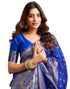 Vasthrlay Banarasi Kanjivaram Kanchipuram Pari 160 Saree With Blouse Piece