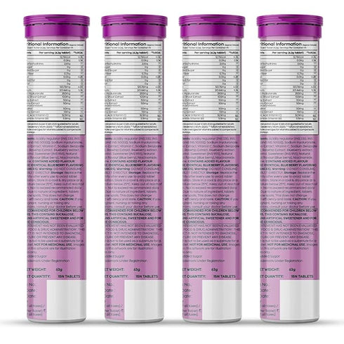 Plix Dewy Skin Effervescent TabletBlueberry 15 Effervescent Tablet Each