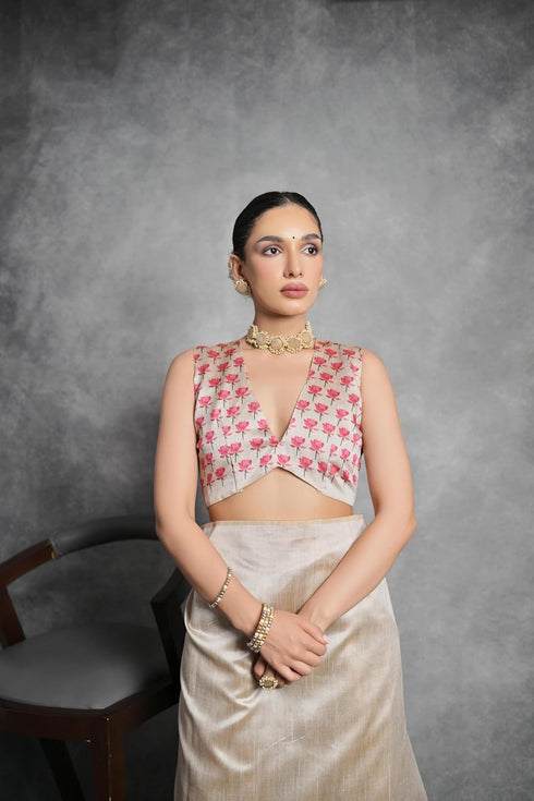 Vasthrlay Tussar Silk Saree