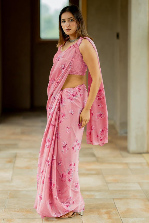 Vasthrlay Fashion Chiffon Georgette Dusty Ethnic Wear