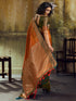 Vasthrlay Striped Tassels Unstitched Designer Ethnic Wear