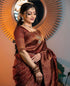 Vasthrlay Maroon Kanjivaram Saree
