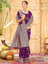 Vasthrlay Womens Banarasi Unstitched Mauve Saree