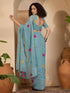 Vasthrlay Georgette Embroidery Black Saree