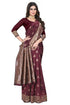 Vasthrlay Maroon Kanchipuram Ethnic Wear