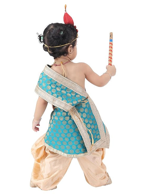 Krishna Dress for Kids | Janmashtami Graceful Outfit with Elegant Dhoti