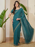 Vasthrlay Georgette Embroidered Unstitched Jr Ethnic Wear