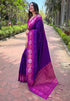 Vasthrlay Kanjivaram Blouse Purple Ethnic Wear