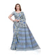 Vasthrlay Cotton Printed Mulmul Cream Saree