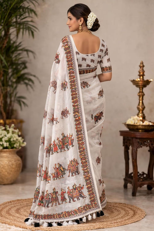 Vasthrlay Printed Traditional Elegant Unstitche