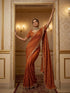 Vasthrlay Orange Traditional Saree