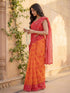 Vasthrlay Printed White Saree