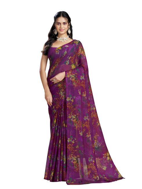 Vasthrlay Chiffon Floral Saree