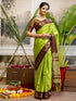 Vasthrlay Special Weaving Unstitched Light Green Saree