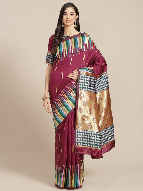 Vasthrlay Banarasi Weaving Saree