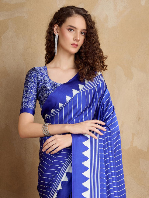 Vasthrlay Striped Printed Unstitched Rj Ethnic Wear