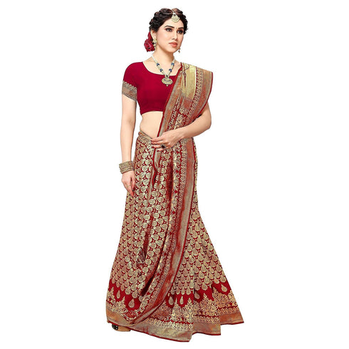 Vasthrlay Banarasi Kanjivaram Material Ethnic Wear