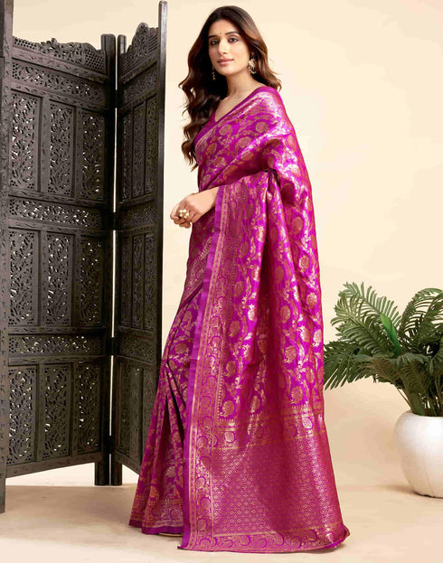 Vasthrlay Banarasi Traditional Unstitched Saree
