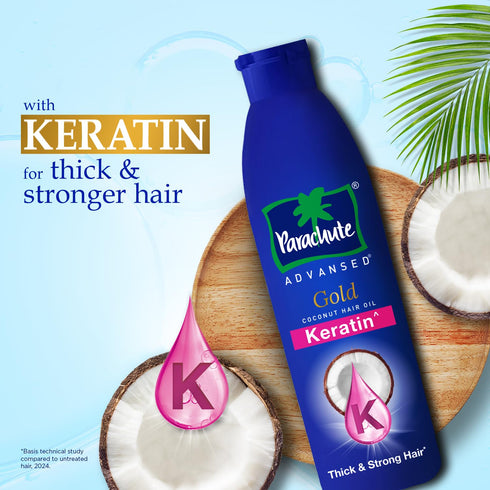 Parachute Advansed Gold Keratin Coconut Hair Oil