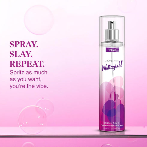 Layer'r Wottagirl Secret Crush Body Splash Spray