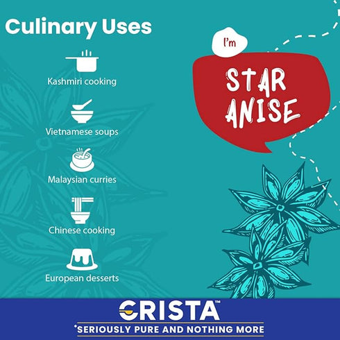 CRISTA Whole Star Anise Flowers