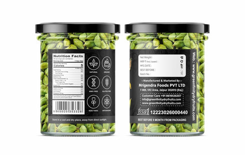 GreenFinity Whole Green Cardamom (Elaichi)