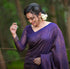 Vasthrlay Purple Banarasi Saree