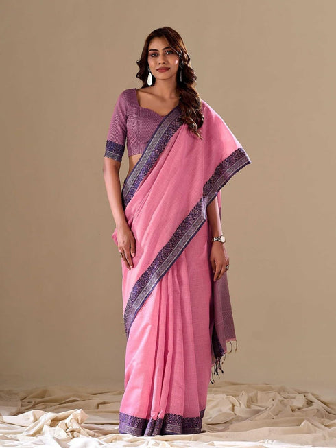 Vasthrlay Unstitched Traditional Festive Comfortable Saree